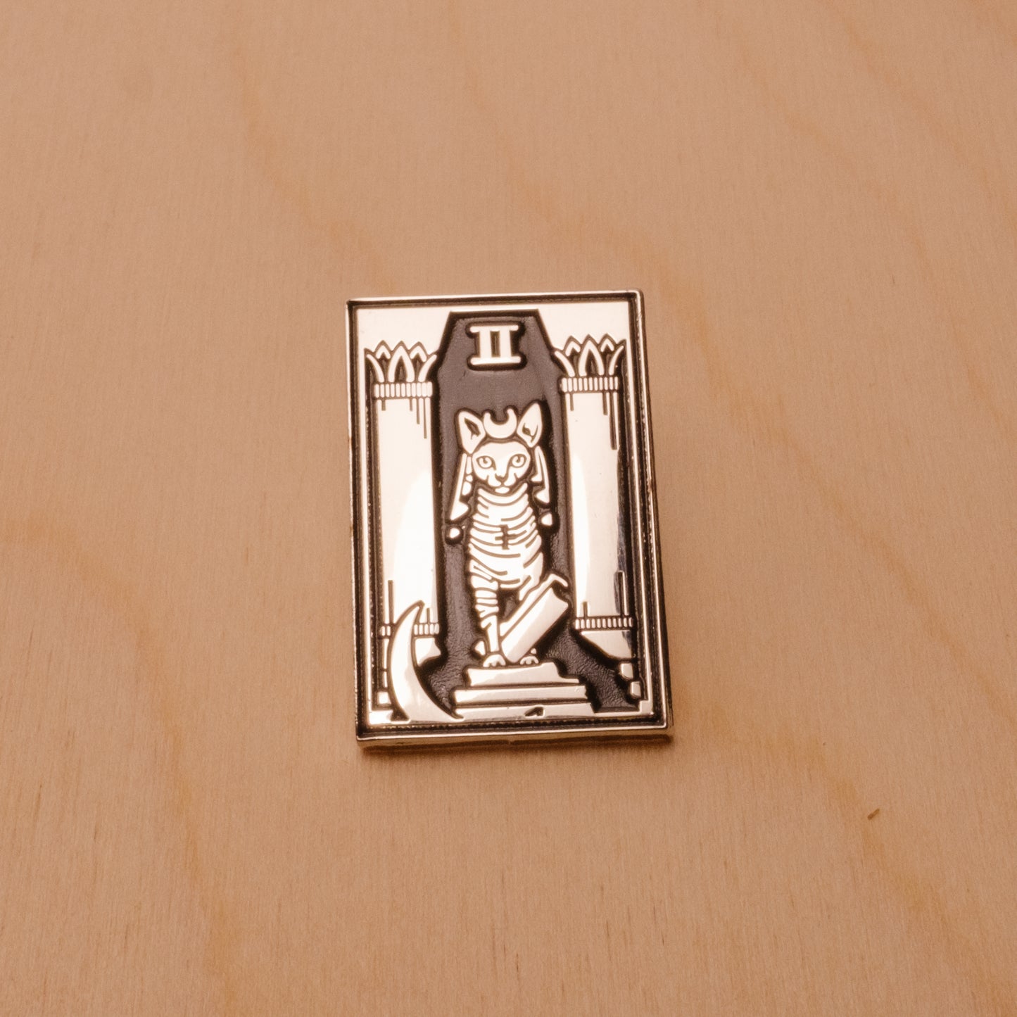 The Cat High Priestess | Major Arcana Tarot Enamel Pin