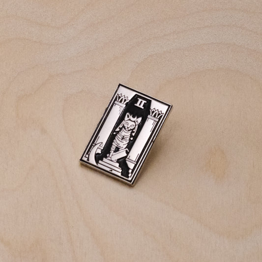 The Cat High Priestess | Major Arcana Tarot Enamel Pin
